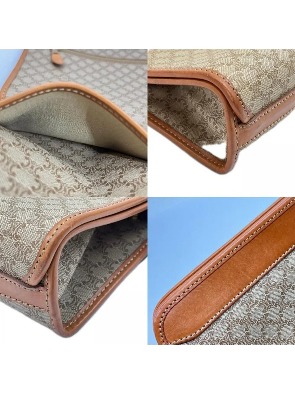 Celine Clutch Macadam Beige